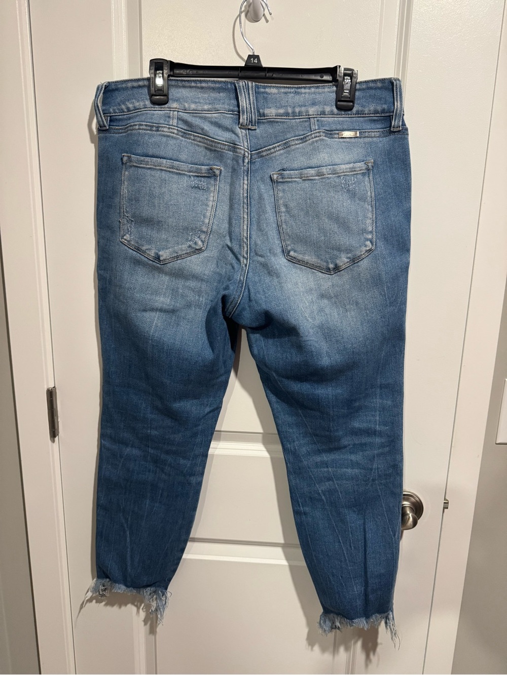 Kancan Raw Hem Crop Jeans - Size 14 - Picture 4 of 5